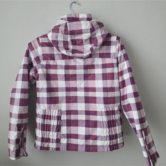 BURTON | Henna Snowboard Ski Jacket Plaid Purple White Womens Sz M - Picture 2 of 5